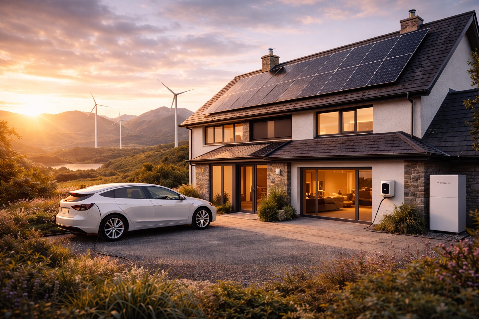 PVGIS-designed solar system on Scottish home
